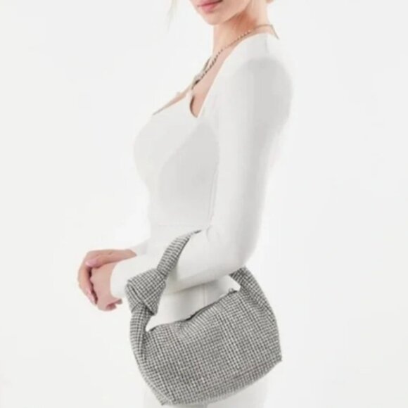 NWT Madison West Los Angeles Bring On The Bling Crystal Rhinestone Bag - Picture 4 of 5